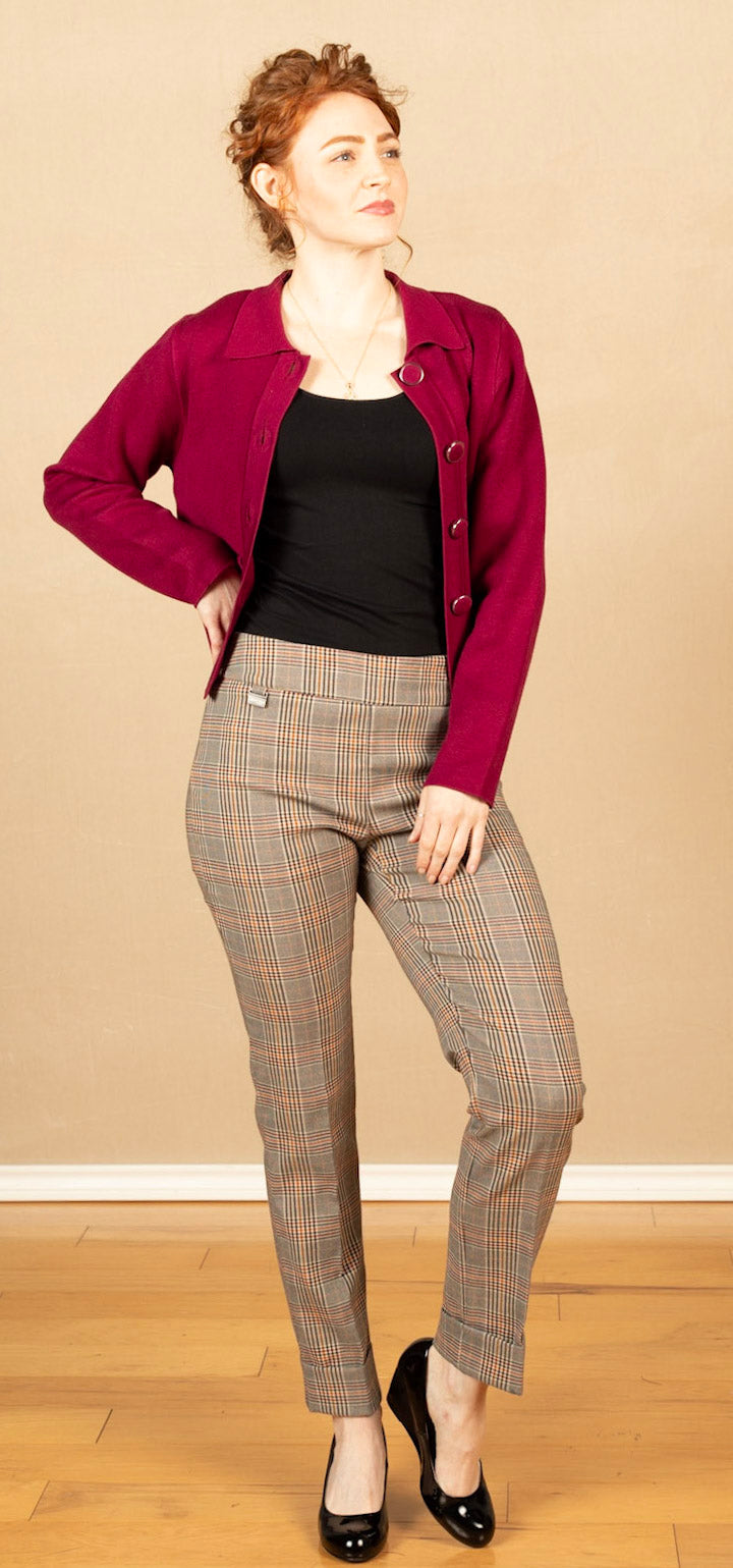 Plaid Cuff Pant