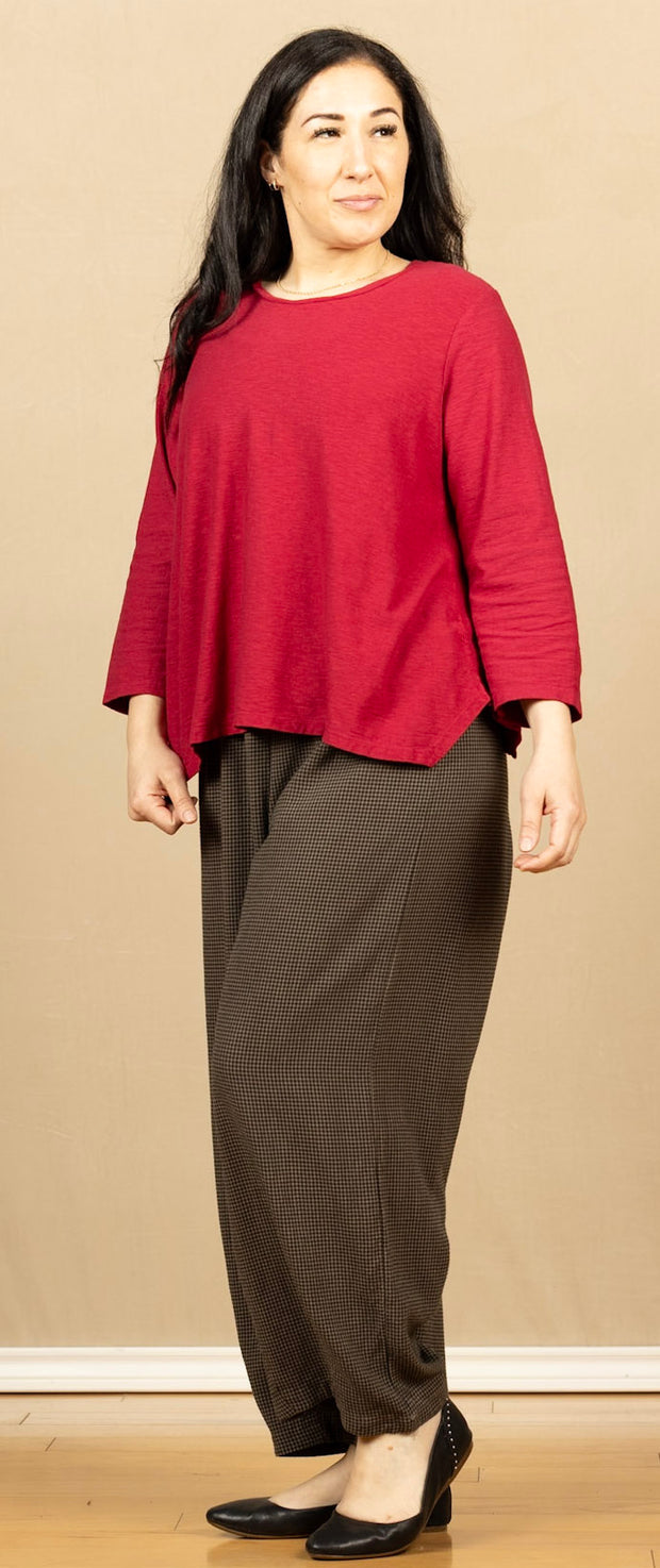 Cropped Dart Pant Saddle