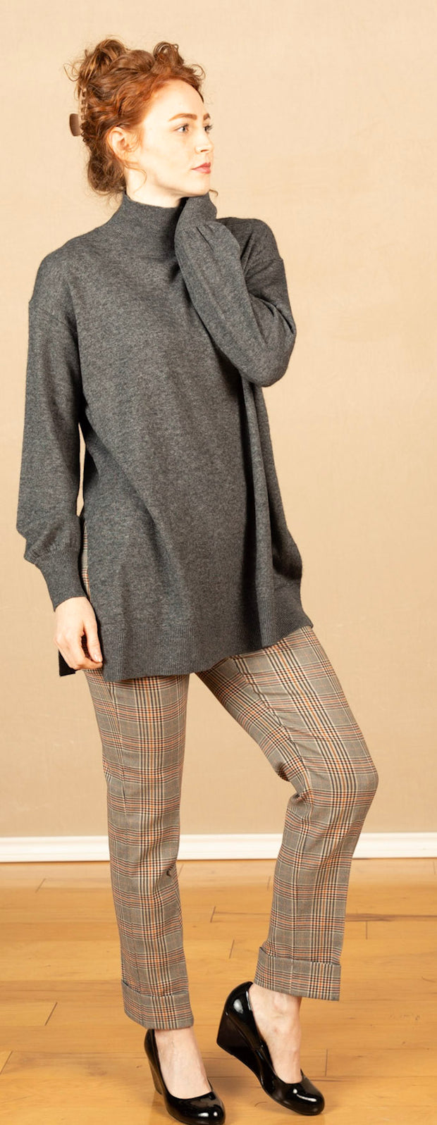 Plaid Cuff Pant