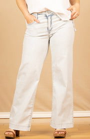 Rich Palazzo Pant Bleached