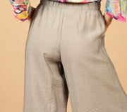 Solid Wide Leg Pant Grey