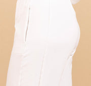 Fleece Wide Leg Pant Cream