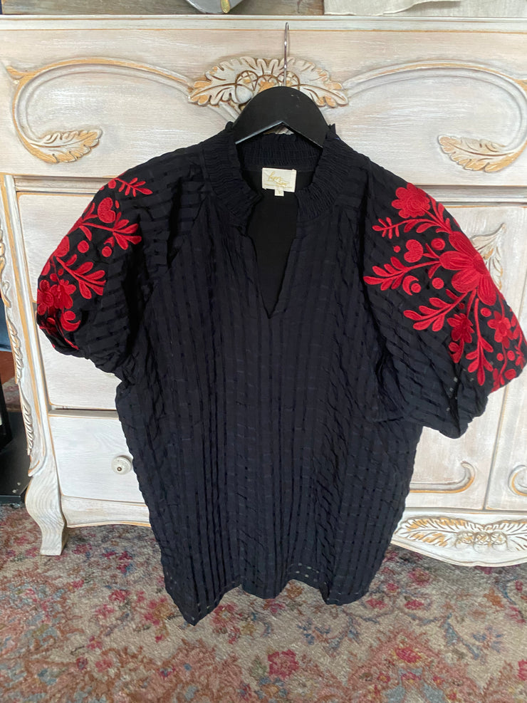The Havanah Top Black/Red
