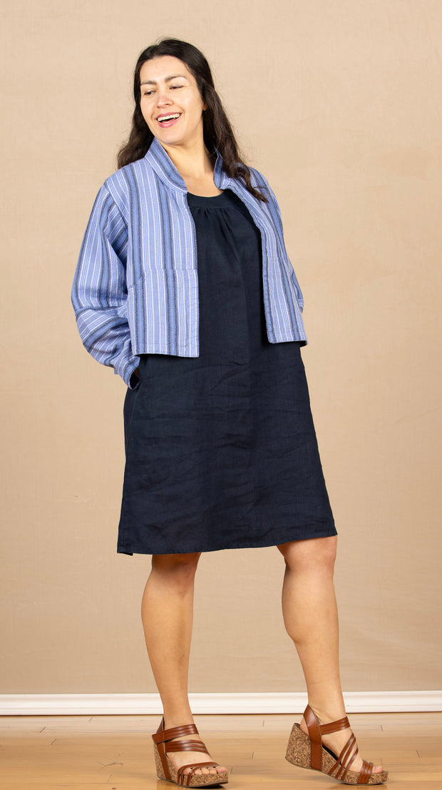Seamly Jacket Sky Stripe