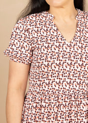 Leah Jersey Dress Red Multi