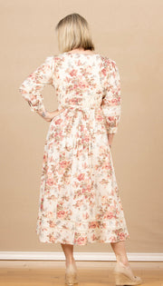 Victorian Rose Dress Ecru