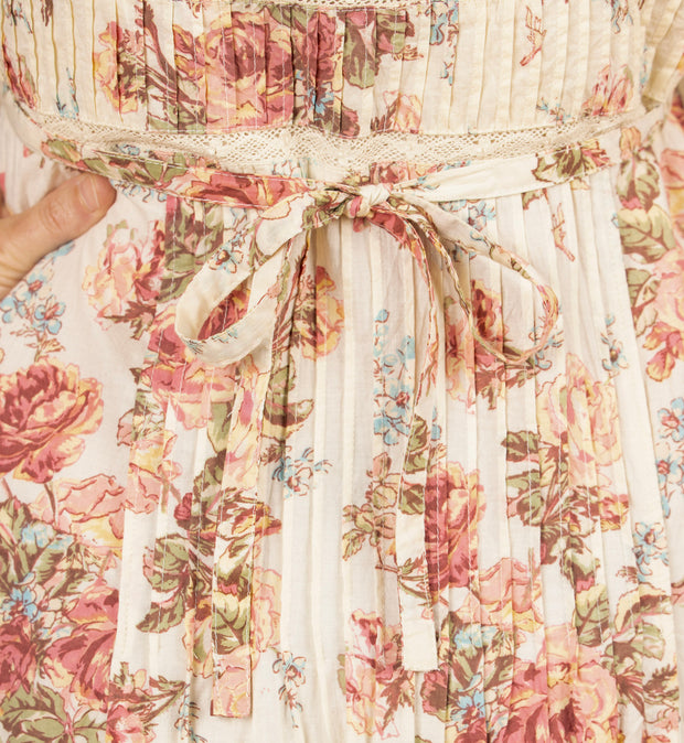 Victorian Rose Dress Ecru