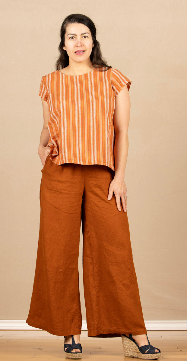Tuck Back Tee Desert Stripe