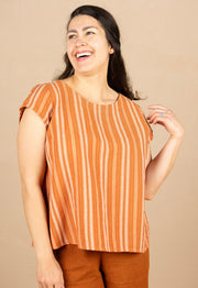 Tuck Back Tee Desert Stripe