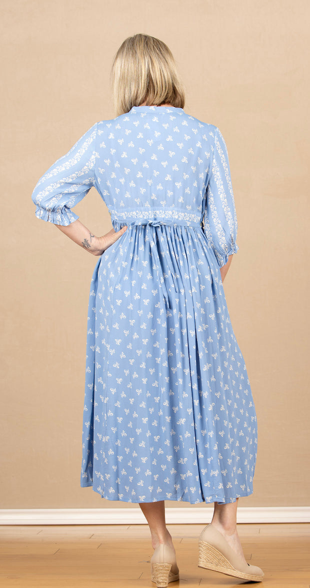 Flower Pot Dress Blue