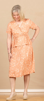 Clover 1940'S Dress Soft Orange
