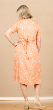 Clover 1940'S Dress Soft Orange