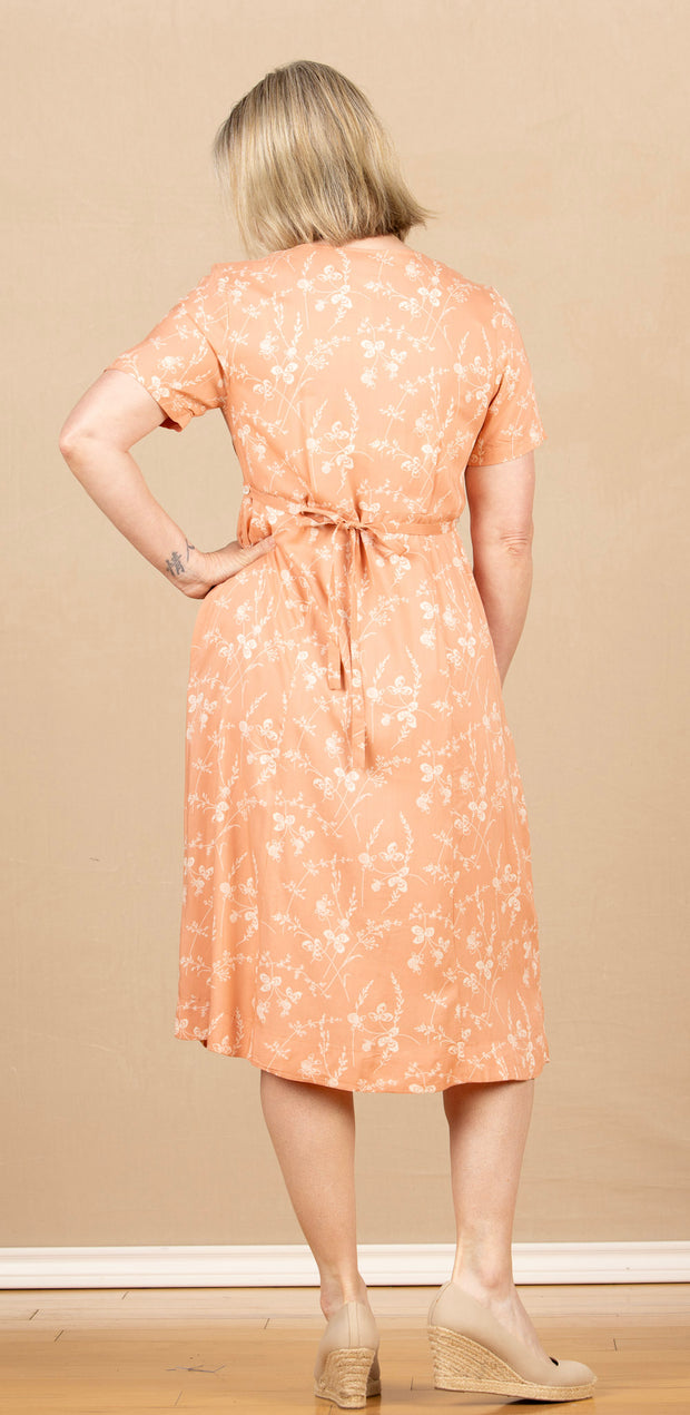 Clover 1940'S Dress Soft Orange