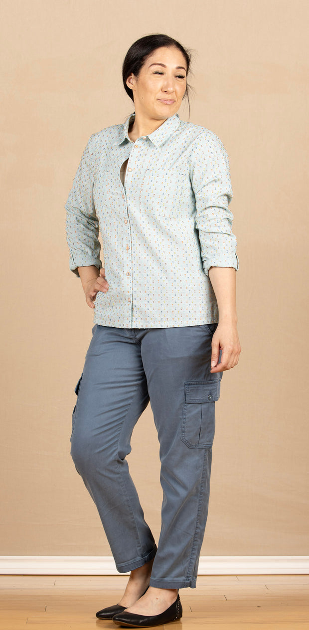 Sofie Cotton Shirt Green Multi