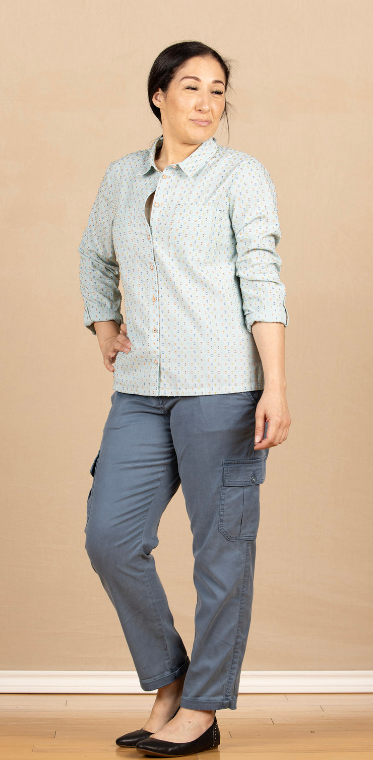 Sofie Cotton Shirt Green Multi