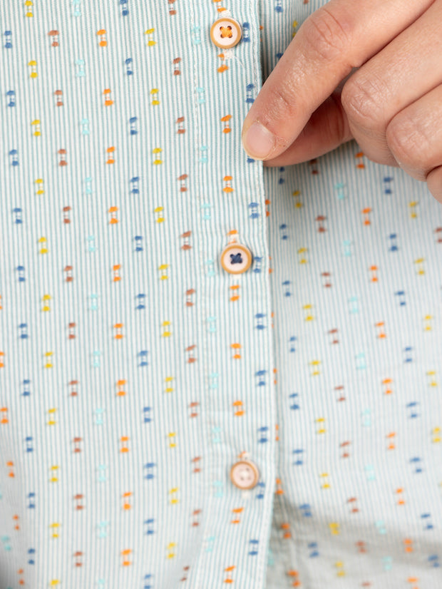 Sofie Cotton Shirt Green Multi