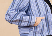 Seamly Jacket Sky Stripe