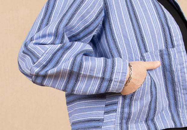 Seamly Jacket Sky Stripe