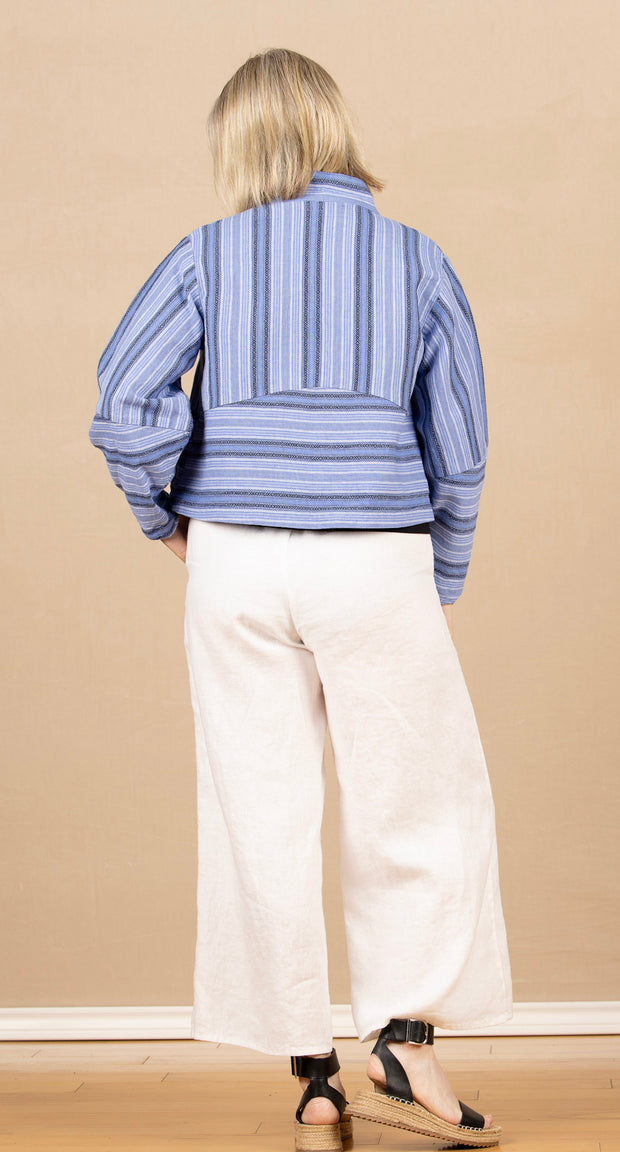Seamly Jacket Sky Stripe