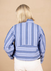 Seamly Jacket Sky Stripe