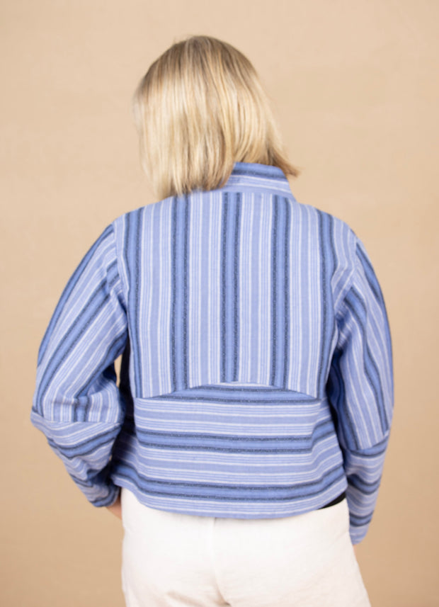 Seamly Jacket Sky Stripe