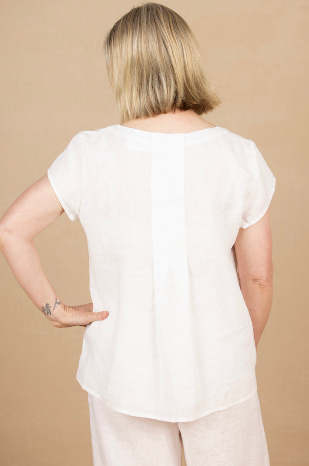 Tuck Back Tee White