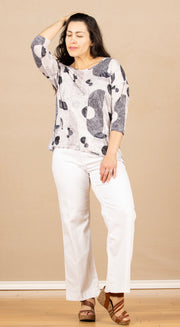Crinkle Button Back Khaki
