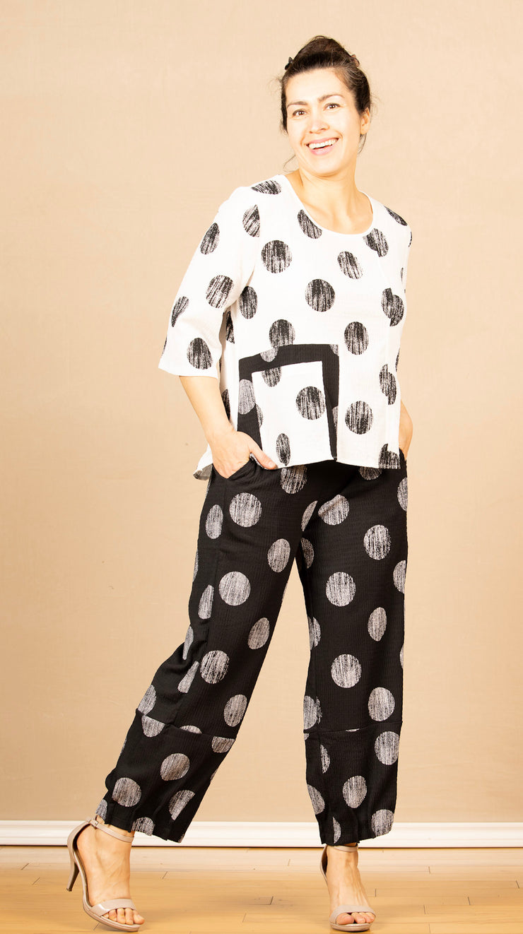 Crinkle Puffer Moon Pant Black