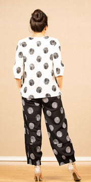 Crinkle Puffer Moon Pant Black