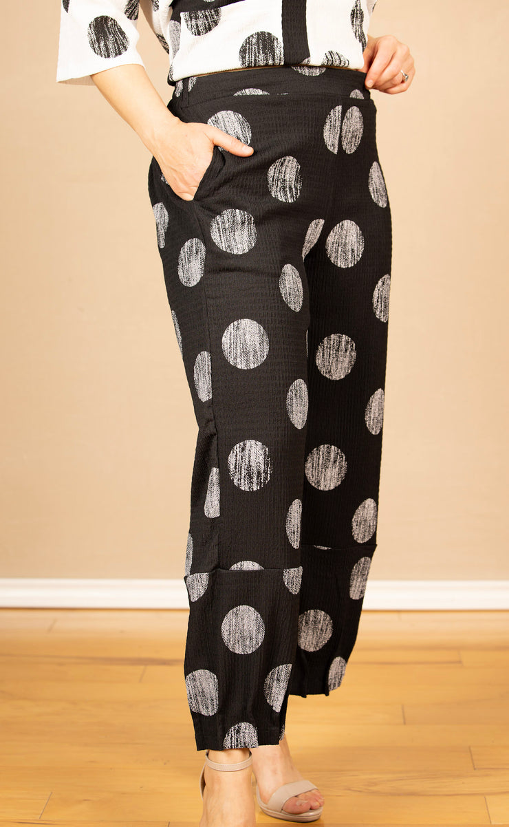 Crinkle Puffer Moon Pant Black