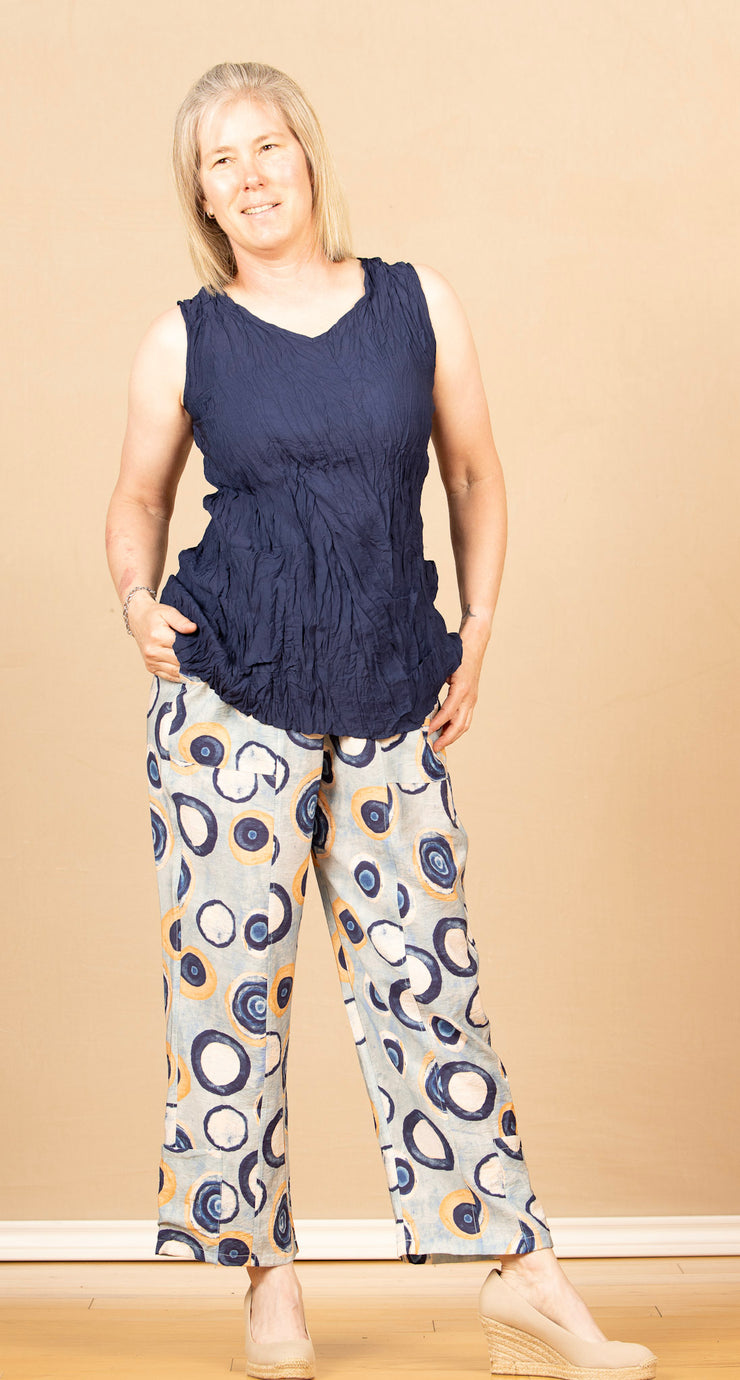 Printed Straight Pant Circles