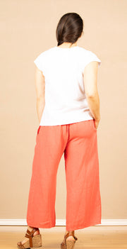 V Neck Tee White