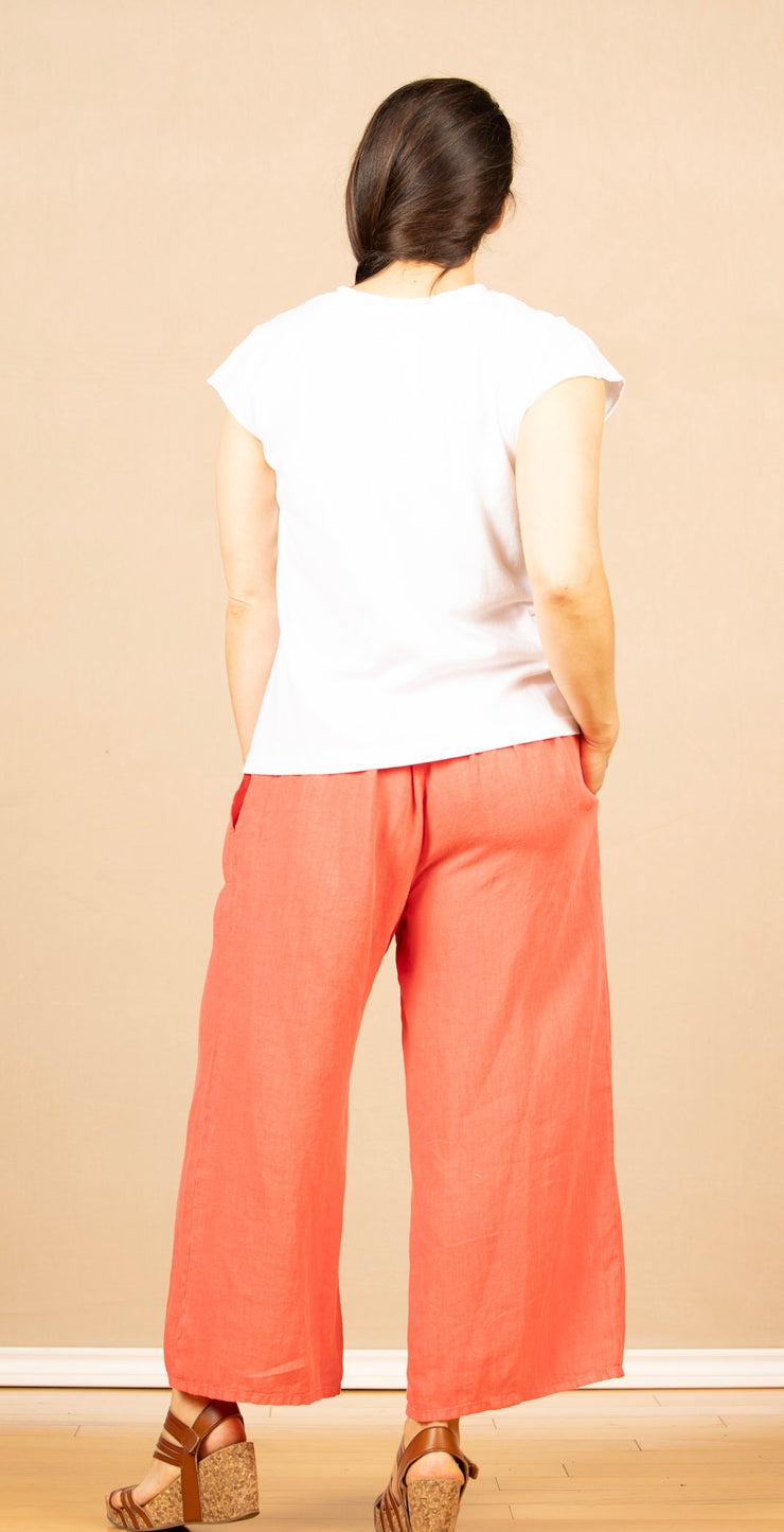 V Neck Tee White