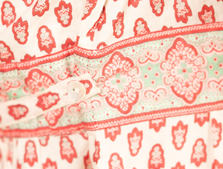 Provence Hostess Dress Ecru Pink