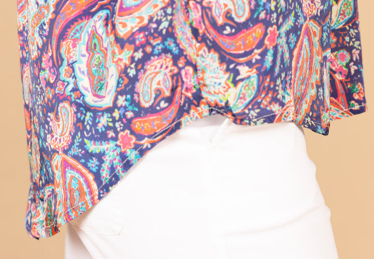Silk Viscose Tank Paisley