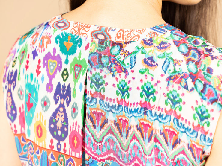 Silk Viscose Tank Paisley