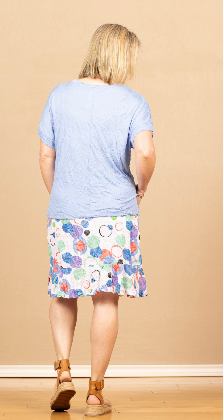 Crinkle Skort Circles