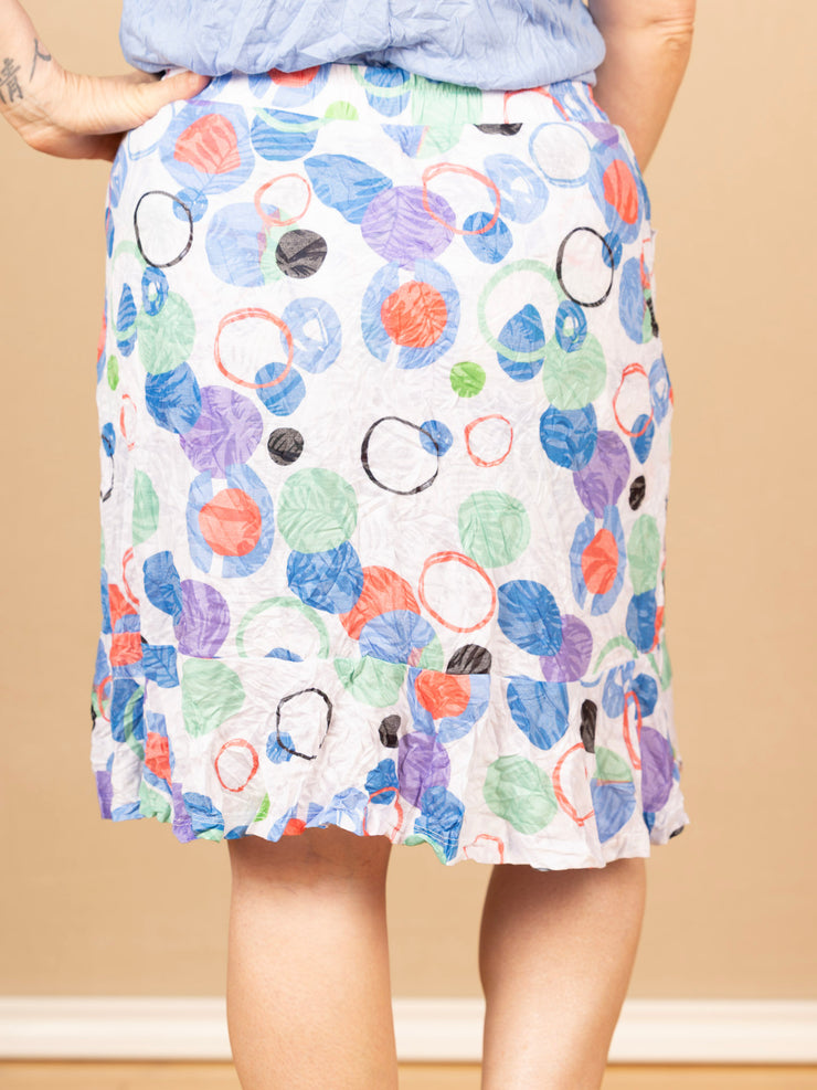 Crinkle Skort Circles