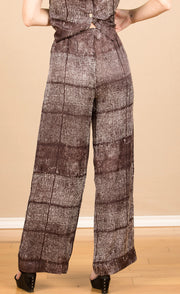 Wide Leg W/Wide Hem Asilah Textured Print