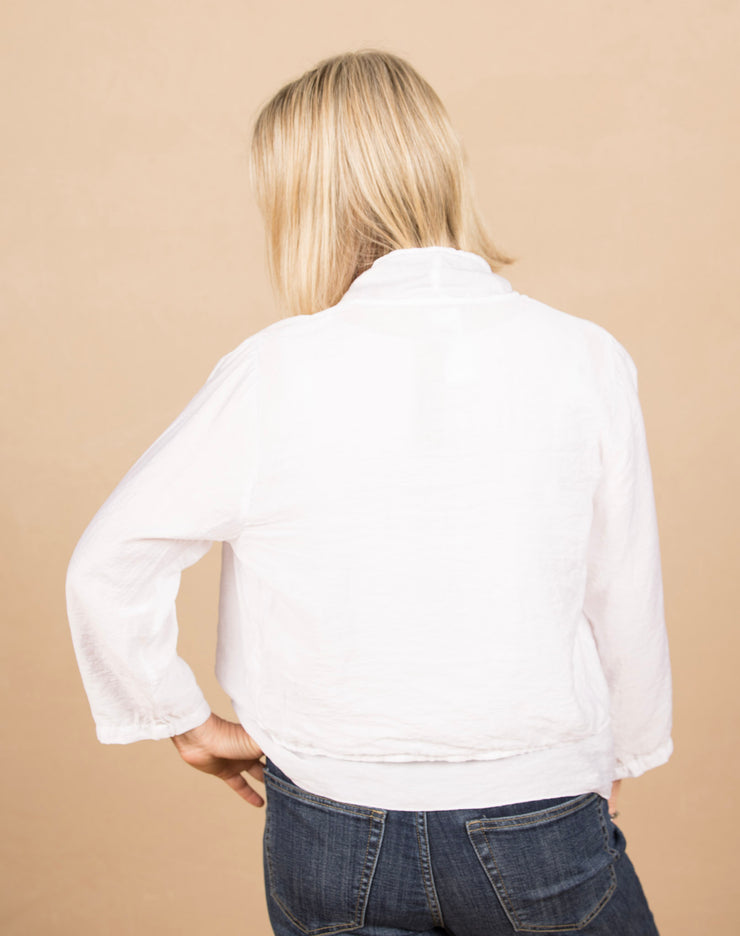 Crop Cardi White Parachute