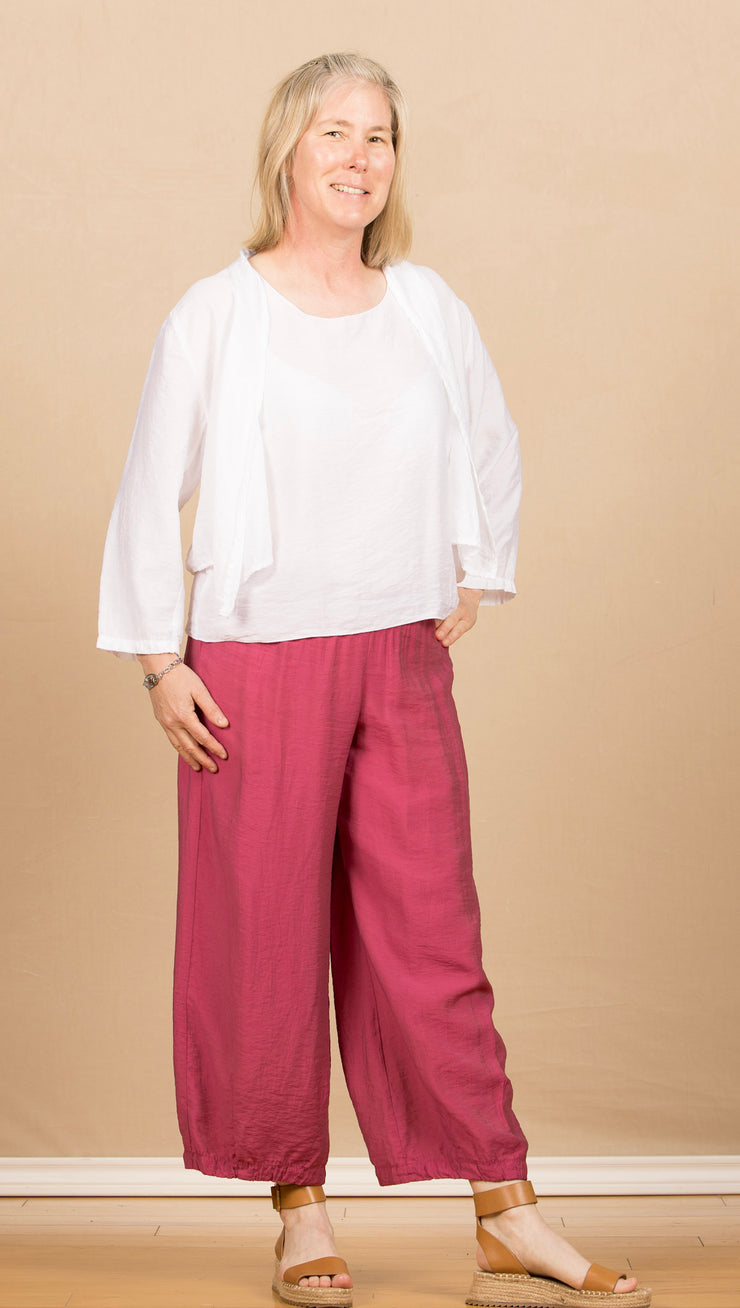 Crop Cardi White Parachute