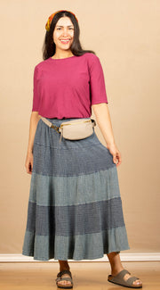 Wander Skirt Sunwashed Ink