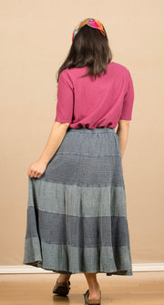 Wander Skirt Sunwashed Ink