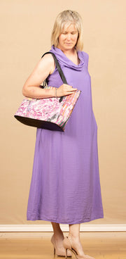 Cowl Neck Maxi Dress Violine