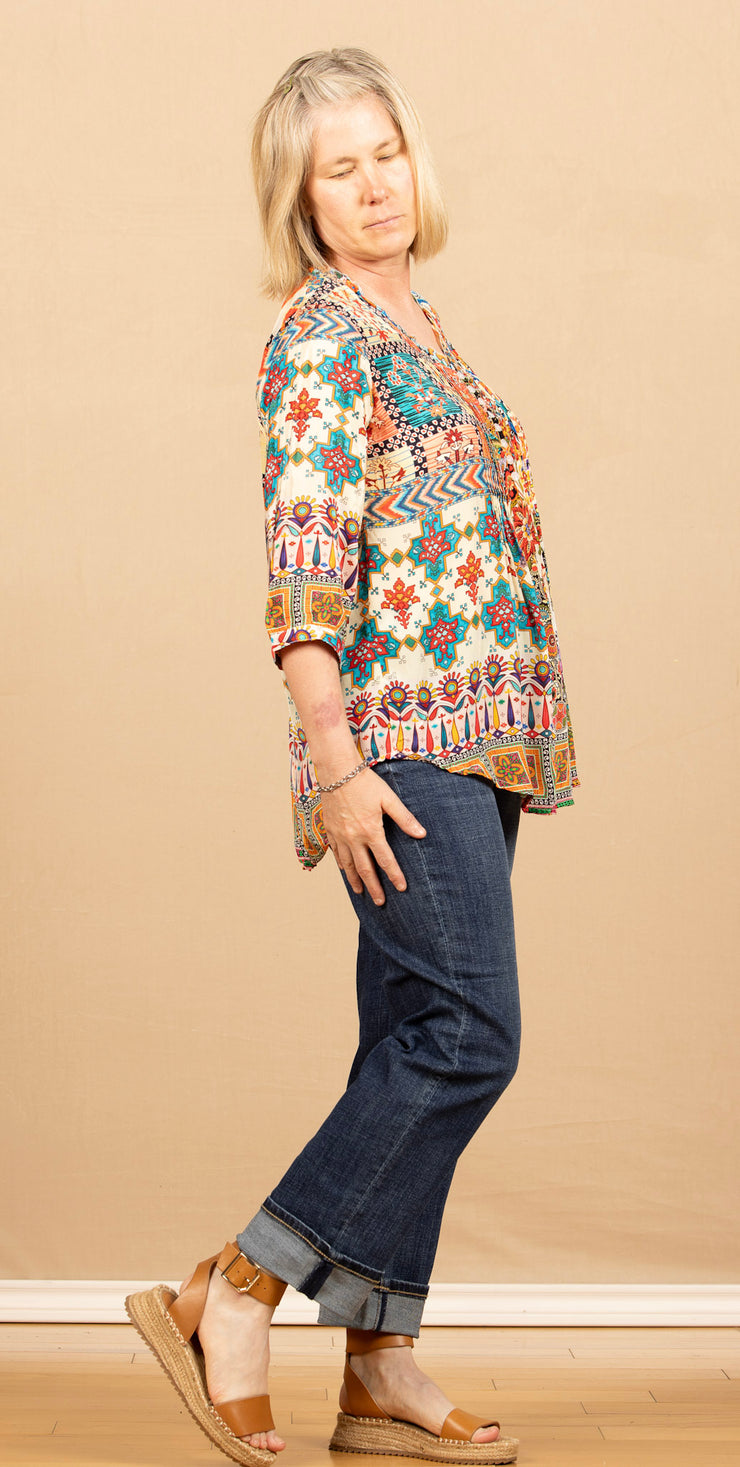Button Tunic Multi