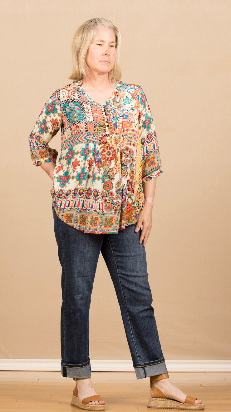 Button Tunic Multi