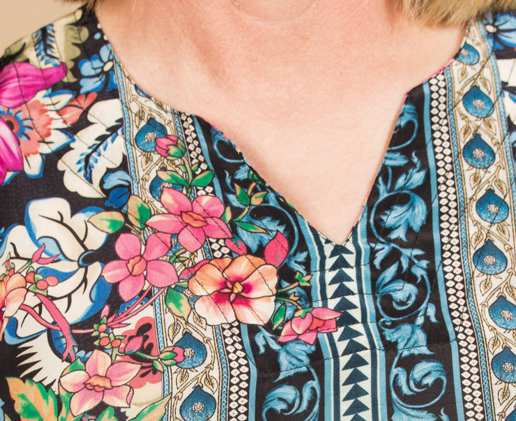 Stitch Detail Tunic Navy