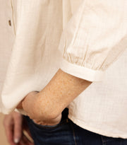 The Jane Top Maroon/White