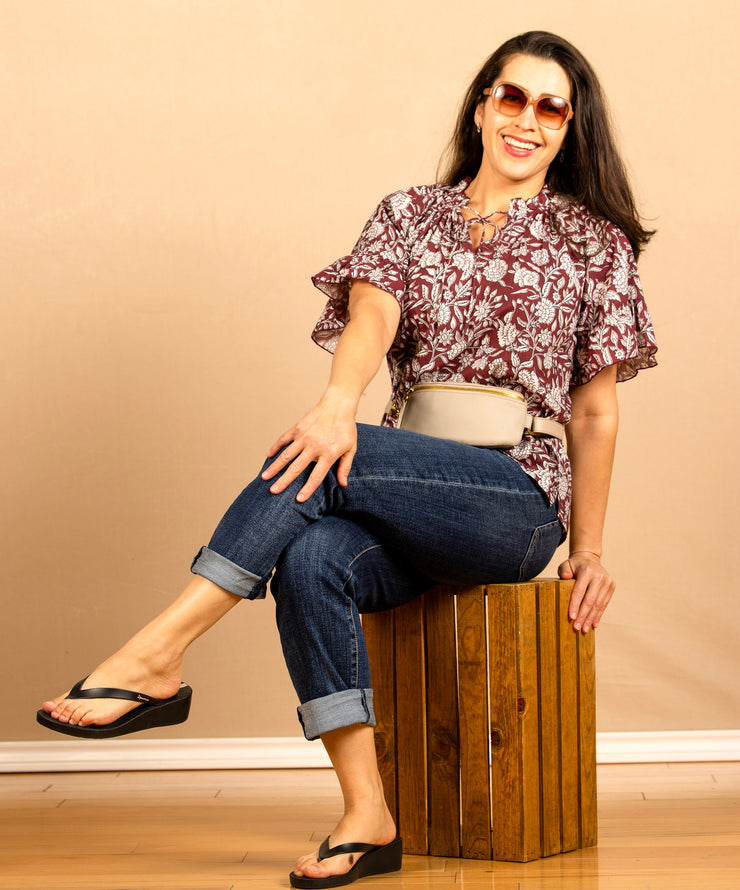 The Bell Top Maroon