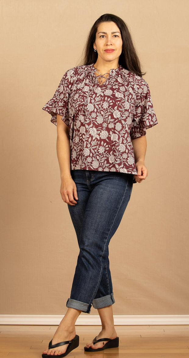 The Bell Top Maroon